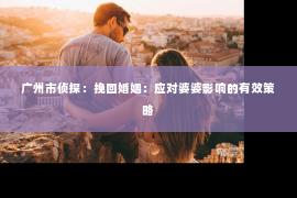 广州市侦探：挽回婚姻：应对婆婆影响的有效策略