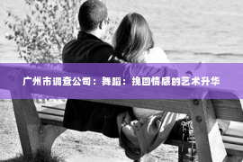 广州市调查公司：舞蹈：挽回情感的艺术升华