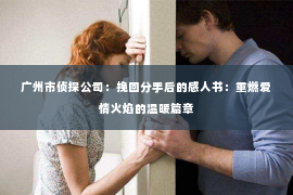 广州市侦探公司：挽回分手后的感人书：重燃爱情火焰的温暖篇章