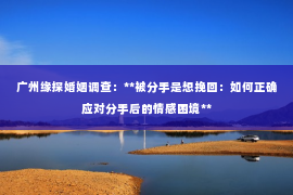 广州缘探婚姻调查：**被分手是想挽回：如何正确应对分手后的情感困境**