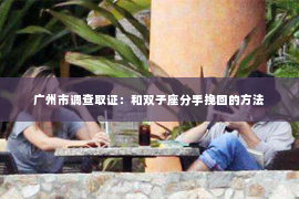 广州市调查取证：和双子座分手挽回的方法