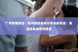 广州婚姻取证：如何挽回刚刚分手的男朋友：重建关系的有效策略
