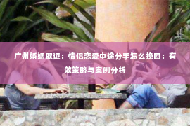 广州婚姻取证：情侣恋爱中途分手怎么挽回：有效策略与案例分析