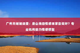 广州市婚姻调查：唐山挽回情感哪家咨询好？专业机构助力情感修复