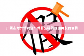 广州市婚外情调查：养什么猫能挽回男友的爱情