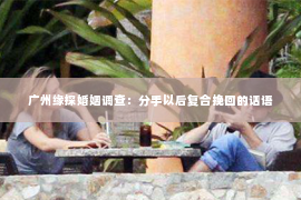 广州缘探婚姻调查：分手以后复合挽回的话语