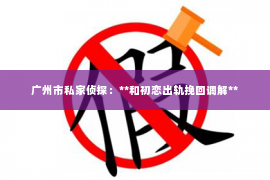 广州市私家侦探：**和初恋出轨挽回调解**