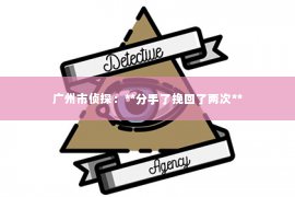 广州市侦探：**分手了挽回了两次**