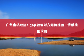 广州出轨取证：分手很爱对方如何挽回：情感挽回攻略