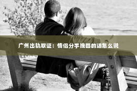 广州出轨取证：情侣分手挽回的话怎么说