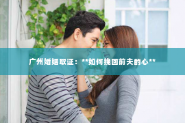 广州婚姻取证：**如何挽回前夫的心**