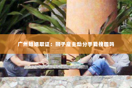 广州婚姻取证：狮子座主动分手能挽回吗