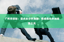 广州市侦探：壹点灵分手挽回：情感危机中的希望之光