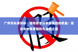 广州市私家侦探：嘻哈歌手分手后挽回的歌曲：音乐中的情感转折与挽回之道