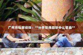 广州市私家侦探：**分手想挽回听什么歌曲**