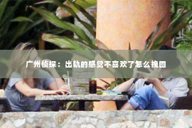 广州侦探：出轨的感觉不喜欢了怎么挽回