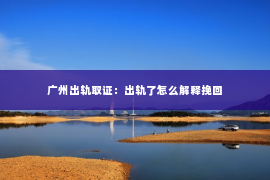 广州出轨取证：出轨了怎么解释挽回