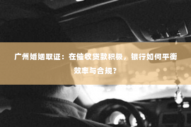 广州婚姻取证：在催收贷款积极，银行如何平衡效率与合规？