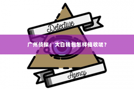 广州侦探：大白钱包怎样催收呢？